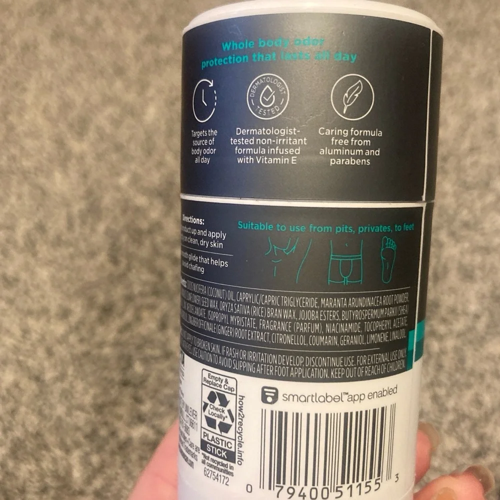 Dove Men Care Whole Body Deodorant Stick Aluminum free Aloe Bamboo 2.6 oz